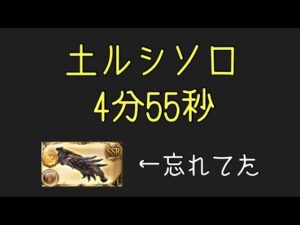 【グラブル】土ルシソロ TA 4分55秒/ 【GBF】Lucilius Hard Solo Speed Run (Earth) 4min55sec