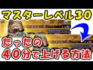 【グラブル】マスターレベル 1 ⇒ 30 たったの40分で上げる方法！（ML）（グランブルーファンタジー）