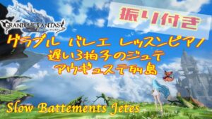 グランブルー ゆったり ジュテ と ポールドブラ バレエ 〜 Grand Blue Fantasy Ballet