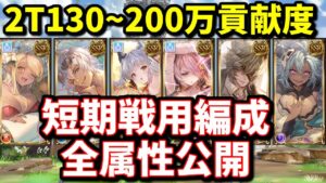 現環境で実際に使用している「対有利属性用の短期戦編成」を全て公開します(2022年5月)【グラブル】