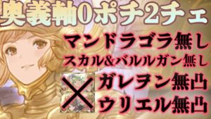 【グラブル】欠損まみれマンが使用予定の奥義軸2200万0ポチ2チェ編成を紹介します