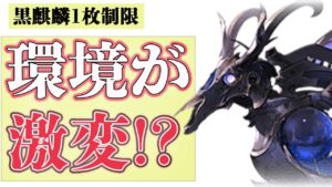 【グラブル】スパバハ水待機〇亡？黒麒麟制限が与える影響/いろんな意見まとめ/個人的な感想など【某辛口系Youtuberテイスト】