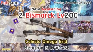 [GBF] 2 Bismarck!! Lv200ビスマルク Full Auto Test Metatron with Dark Magna Showcase (Skill Ver.)フルオート編成