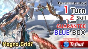 [GBF] Tefnut HL 1 Turn 2 Skill 1 Sum 496k Honor Guarantee Blue Chest with Earth Magna? (CA Ver.)テフヌト