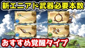 【グラブル】テフヌトとラーの武器４種の評価や必要本数、おすすめ覚醒タイプについて解説！【エニアド】