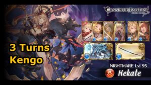 [GBF] Guild War September 2022 - Nightmare lv95 (solo, 3 turns, reload)