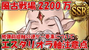 【補足】風古戦場2200万エスタリオラ採用軸の注意点をお話します！被弾前提の軸で100回殴って検証してきた【グラブル・検証】