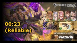 [GBF] Guild War November 2022 - Nightmare lv95 (solo, 1 turn, reload, Improved)