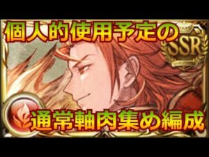 グラブル：[#315]  火有利古戦場で使用予定の通常軸肉集め編成！