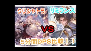【グラブル】GRANBLUE FANTASY　グランブルーファンタジー　クリスマスシャトラvsリミテッドランスロット　5分間のＤＰＳ比較！