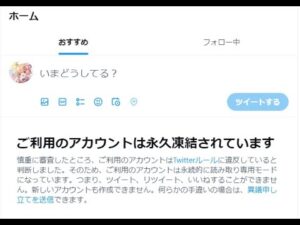 Twitterのアカウントが凍結されたのの。　#凍結　#Twitter　#バーチャルYoutuber