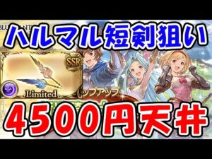 【4500円天井】ハルマル短剣を狙って、ガチャ天井していく！（新米騎空士フェス）（グラフェス）（グラブル）「グランブルーファンタジー」