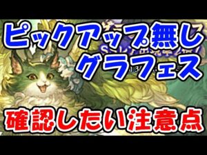 【グラブル】ピックアップ無し グラフェス 確認しておきたい注意点 （グランデフェス）（ガチャ）（天井）「グランブルーファンタジー」