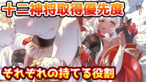 【グラブル】現在の十二神将取得優先度やそれぞれの今持てる役割について解説！【干支】