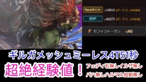 【新エリアミーレス系統】イルザ無し バハ無し ハルマル短剣無し フェディ石無し 4T 51秒【グラブル / 砂箱周回】