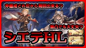 【グラブル】シエテHL　ベルセルクで周回するのに必要な装備ってどれくらい？　動き方【高難易度】
