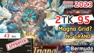 【グラブル】2TK  土古戦場 95 hell 手動編成  2TK NM 95 UnF Earth Magna Grid?  Manual Party (Gorilla Ver.)[GBF]
