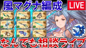 🔴【誰でもOK】課金武器・シエテ剣なんでもあり　風マグナ編成相談ライブ【グラブル】