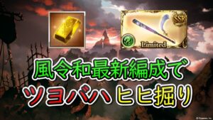 【お試しヒヒ掘り】令和最新版の風編成でツヨバハヒヒ掘りについて【グラブル】