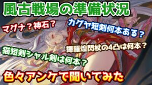【グラブル】風古戦場に向けてのみんなの準備状況、色々アンケートで聞いてみた