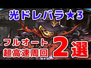 【グラブル】光ドレバラ★3 最短9秒！フルオート 超高速周回 2選（ドレッドバラージュ）（マグナ）「グランブルーファンタジー」
