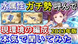 【ガチ勢対談】過去一難解！？　水神石最新環境　水属性ガチ勢に現環境のヴァルナ編成について本気で聞いてみた【グラブル】