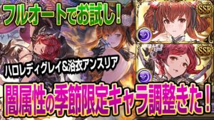 【グラブル】闇属性のハロレディグレイ&浴衣アンスリアの調整をフルオートでお試し！【GBF】