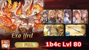 [GBF] Exo Ifrit - Lvl 80 (1 Button, 4 Chains)