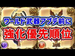 【グラブル】ワールド武器アプデ前に！強化優先順位（ワールドシリーズ）（サンドボックス）「グランブルーファンタジー」