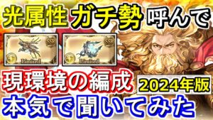 【ガチ勢対談】光神石の現状・今後の環境！　光属性ガチ勢に現環境のゼウス編成について本気で聞いてみた【グラブル】