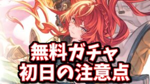 既にやっちゃった人いそうだけど、最大無料100連ガチャ初日の注意点を話します【グラブル】