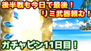 【グラブル】今日でグラフェス後半戦も最終日！リミ武器出てくれ！ガチャピン期間11日目！【ガチャ動画】