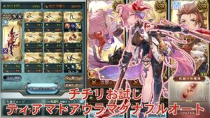 チチリ(玲瓏佩lv10)お試しティアマトアウラマグナフルオート【グラブル】